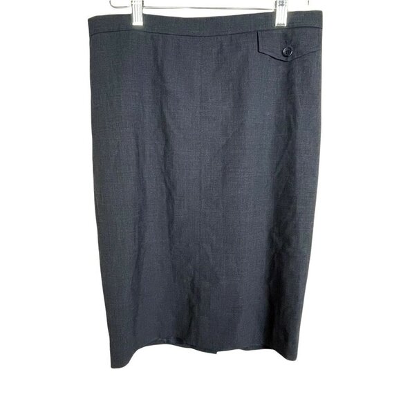 BCBG Maxazria Janet Wool Blend Size‎ 6 Blue Pencil Career Skirt - Picture 1 of 8